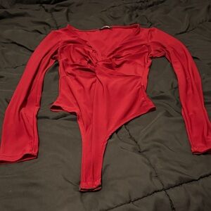 Fashion Nova Vibrant Red Top